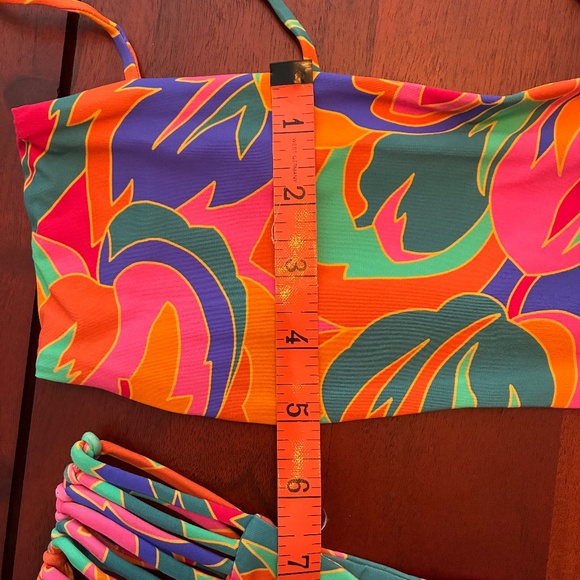 NWT Stone Fox Swim 2 piece set in Stained Glass print Bliss top & Simone bikini - Picture 9 of 16